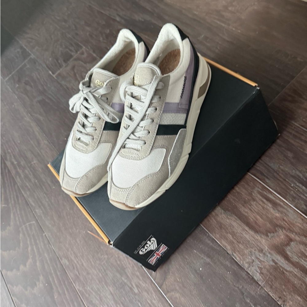Gola Elclipse Mode Sneakers-navy and lilac - Picture 2 of 4